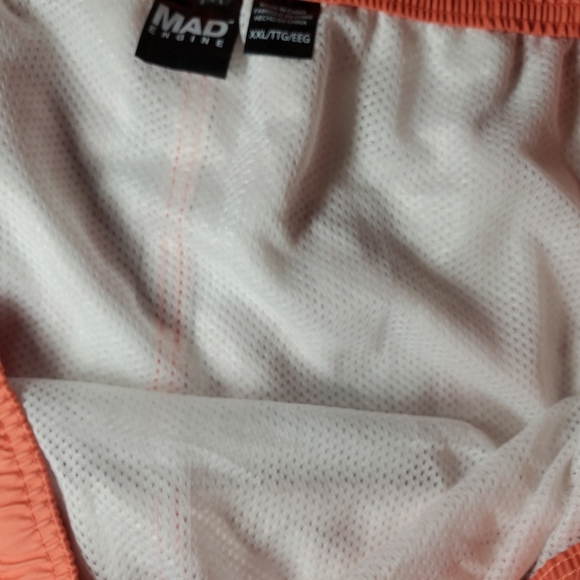 NWT Mad Engine Men's Orange Checked Swim Trunks Size XXL - Picture 12 of 14